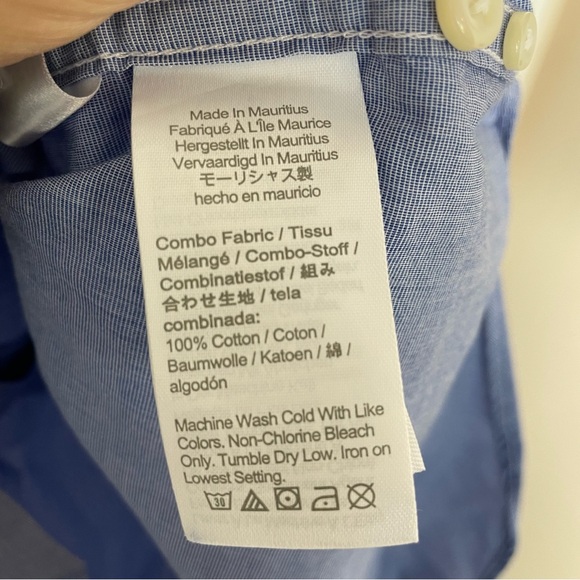 NEW WITH TAGS J. Crew Blue Broken-in Classic Organic Cotton Oxford Shirt Large - Picture 5 of 5